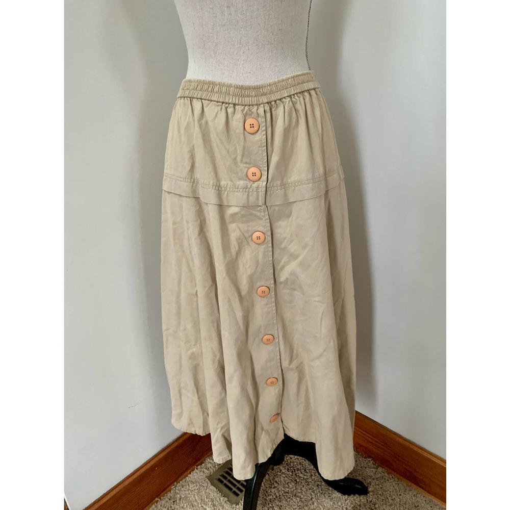 Vintage Regina Porter Women’s Khaki Maxi Shirt